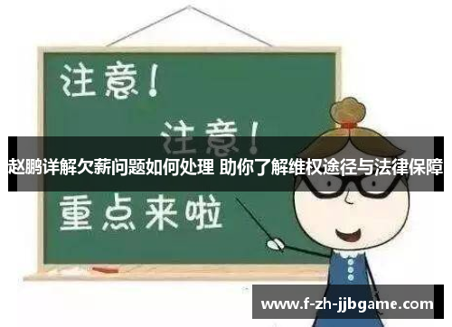 赵鹏详解欠薪问题如何处理 助你了解维权途径与法律保障